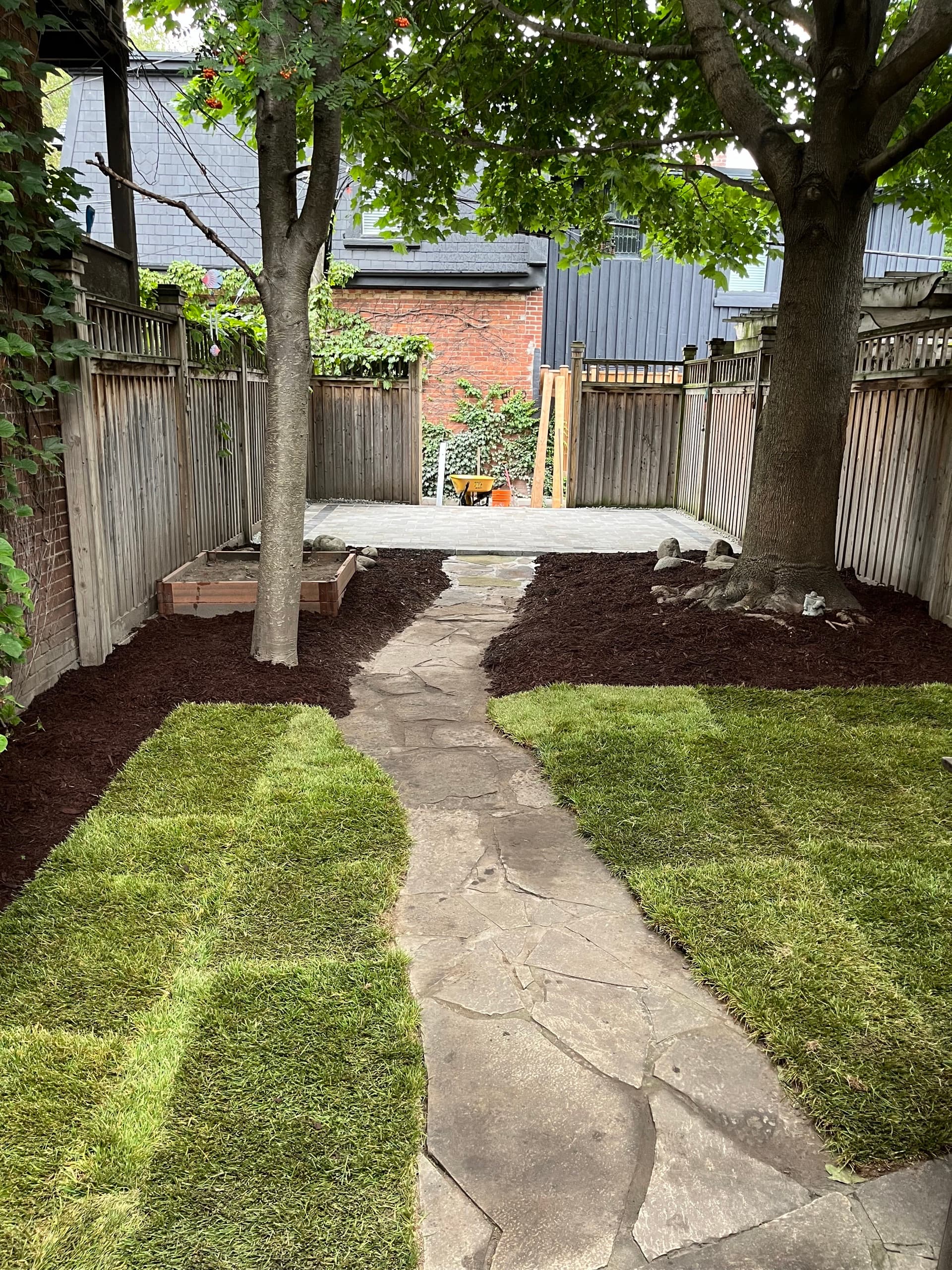 Complete backyard makeover in Woburn Scarborough – landscape renovation by Dawn Till Dusk