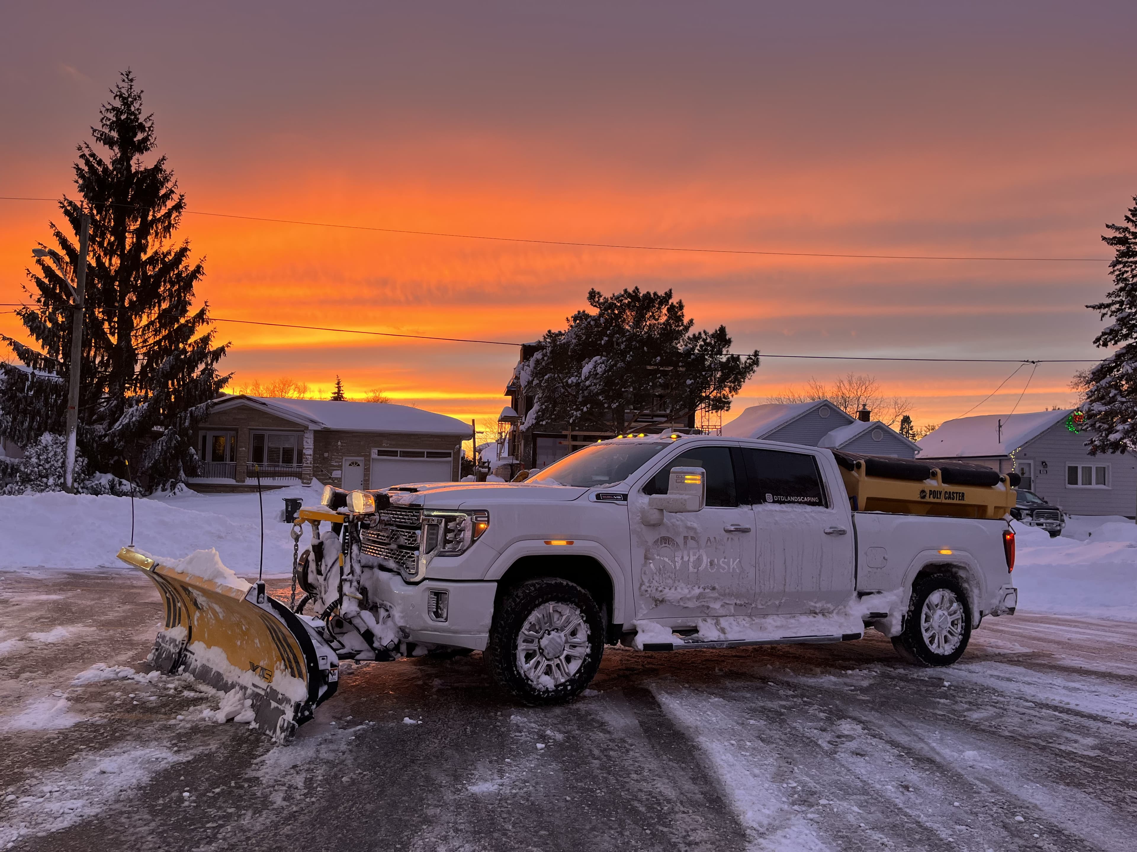 24/7 Season Snow Removal & Salting project 8 in Scarborough — Dawn Till Dusk Landscaping